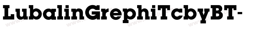 LubalinGrephiTcbyBT字体转换