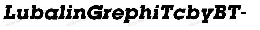LubalinGrephiTcbyBT字体转换
