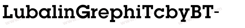 LubalinGrephiTcbyBT字体转换