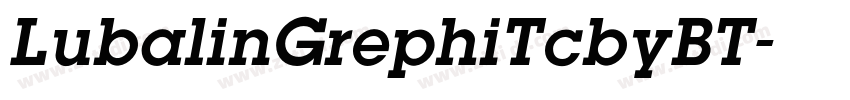LubalinGrephiTcbyBT字体转换