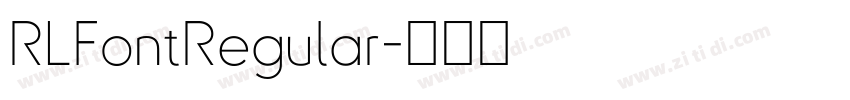 RLFontRegular字体转换