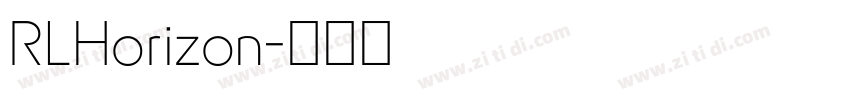 RLHorizon字体转换