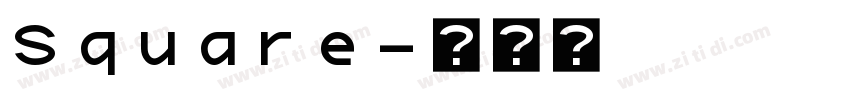 Square字体转换