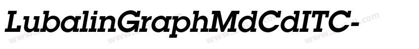LubalinGraphMdCdITC字体转换