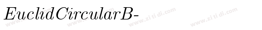 EuclidCircularB字体转换