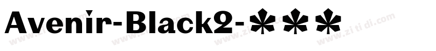 Avenir-Black2字体转换