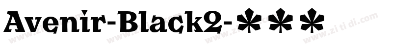 Avenir-Black2字体转换