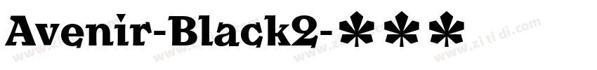 Avenir-Black2字体转换