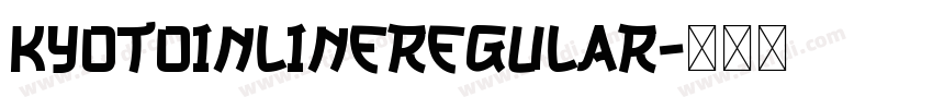 KyotoInlineRegular字体转换