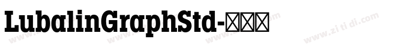 LubalinGraphStd字体转换