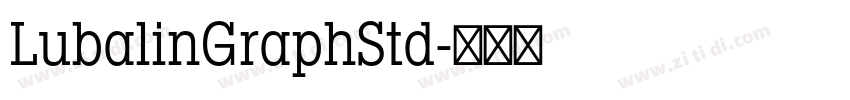 LubalinGraphStd字体转换