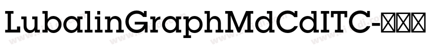 LubalinGraphMdCdITC字体转换