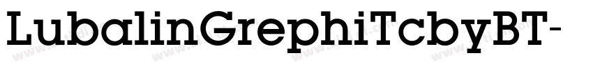 LubalinGrephiTcbyBT字体转换