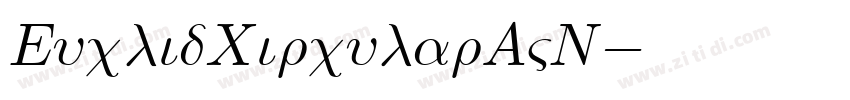 EuclidCircularAVN字体转换