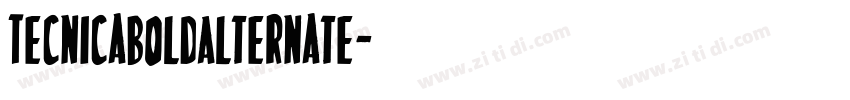 TecnicaBoldAlternate字体转换