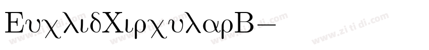 EuclidCircularB字体转换