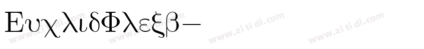 EuclidFlexb字体转换