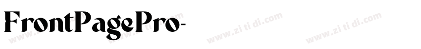 FrontPagePro字体转换