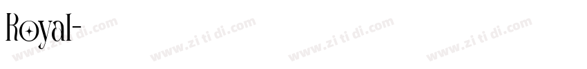 Royal字体转换