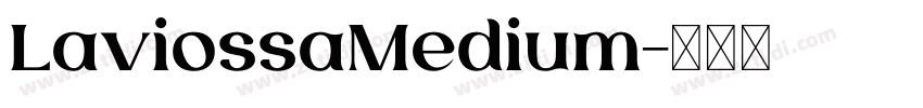 LaviossaMedium字体转换