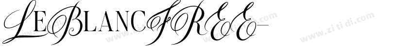 LeBlancFREE字体转换