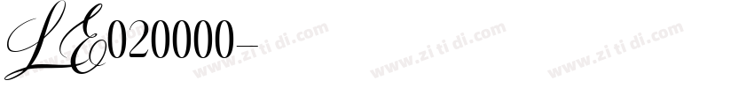 LE020000字体转换