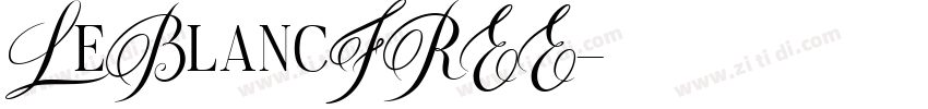 LeBlancFREE字体转换