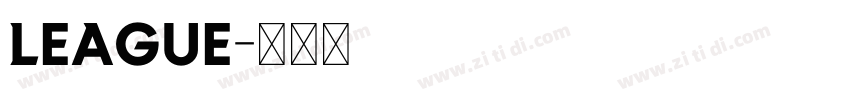 LEAGUE字体转换