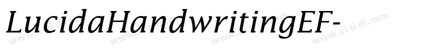 LucidaHandwritingEF字体转换