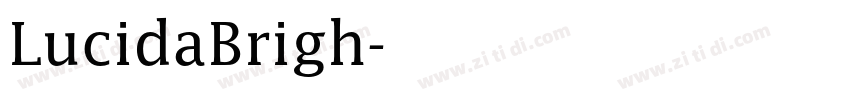 LucidaBrigh字体转换
