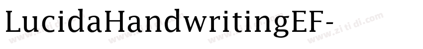 LucidaHandwritingEF字体转换