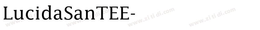 LucidaSanTEE字体转换