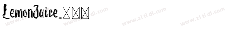 LemonJuice字体转换
