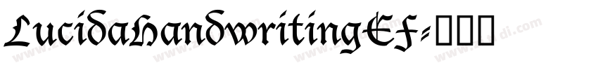LucidaHandwritingEF字体转换