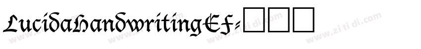 LucidaHandwritingEF字体转换