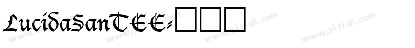 LucidaSanTEE字体转换