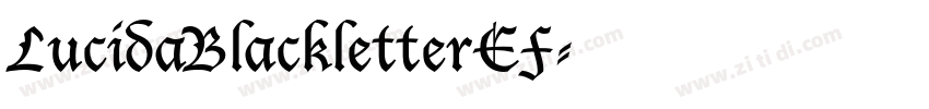LucidaBlackletterEF字体转换