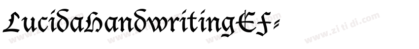 LucidaHandwritingEF字体转换
