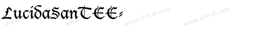 LucidaSanTEE字体转换
