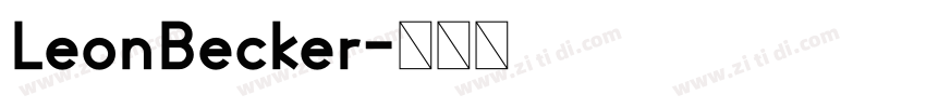 LeonBecker字体转换