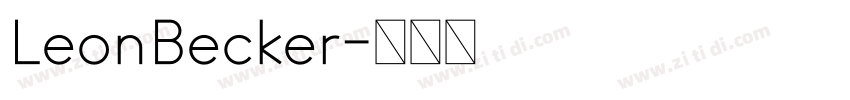 LeonBecker字体转换