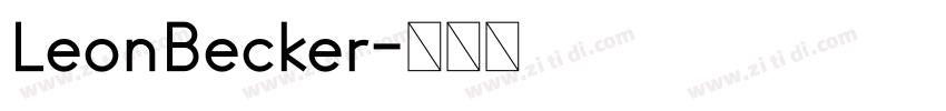 LeonBecker字体转换