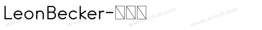 LeonBecker字体转换