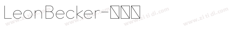 LeonBecker字体转换