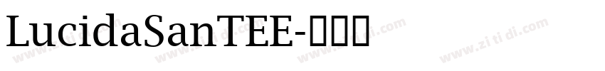 LucidaSanTEE字体转换