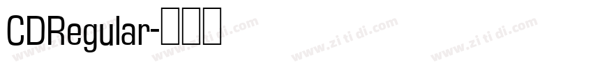 CDRegular字体转换