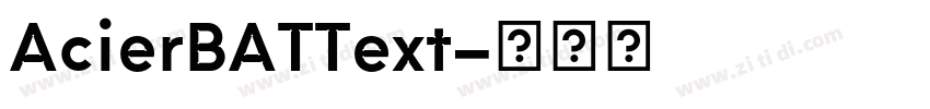 AcierBATText字体转换