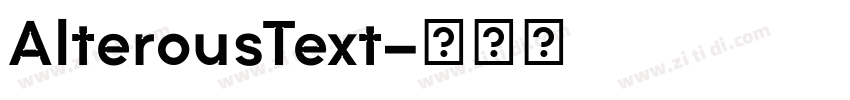 AlterousText字体转换 AlterousText字体转换