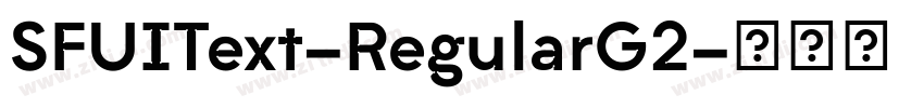 SFUIText-RegularG2字体转换