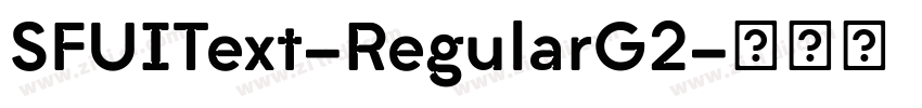 SFUIText-RegularG2字体转换